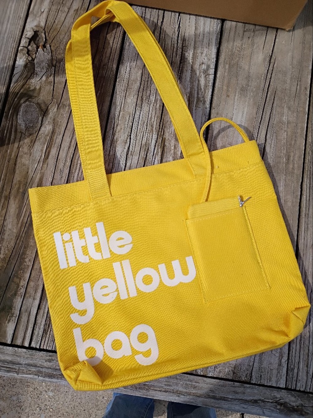 Vintage Little Yellow Bag Bright Yellow Tote
